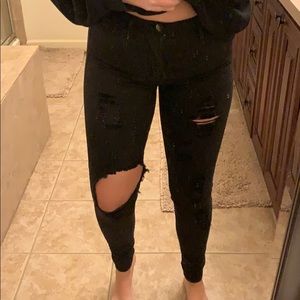 FN Black Ripped Jeans